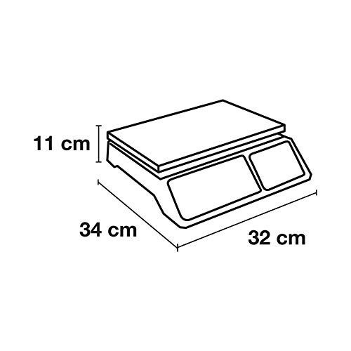 BALANZA ELECTRONICA PRETUL PARA MOSTRADOR 40KG