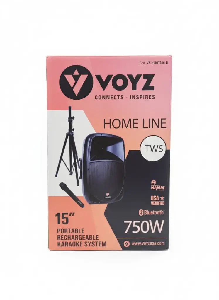 BOCINA VOYS AMPLIFICADA 15 PULG TWS-750W