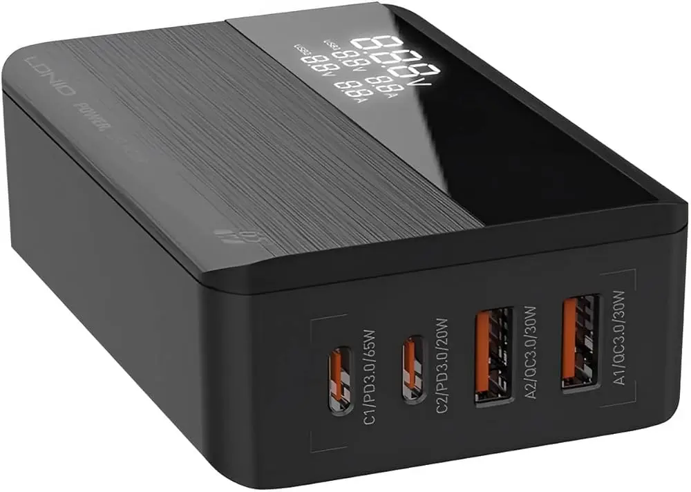 CARGADOR CARGA RAPIDA 65W LDNIO A4808Q SUPER FAST CHARGING