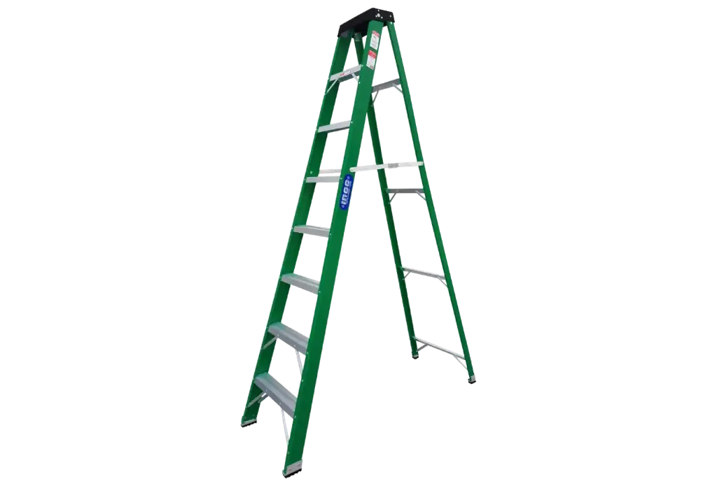 ESCALERA TIPO TIJERA DE FIBRA 8PIES VERDE INCO