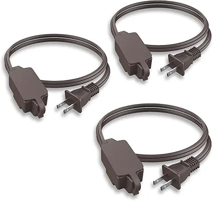 PLUGTUL Indoor Extension Cord 3 FT, 2