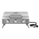 BBQ  Portátil de Gas 3 Quemadores ACERO INOXIDABLE
